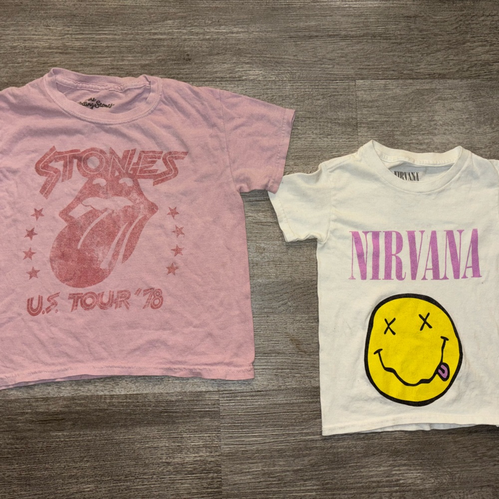 NIRVANA White Graphic Tee